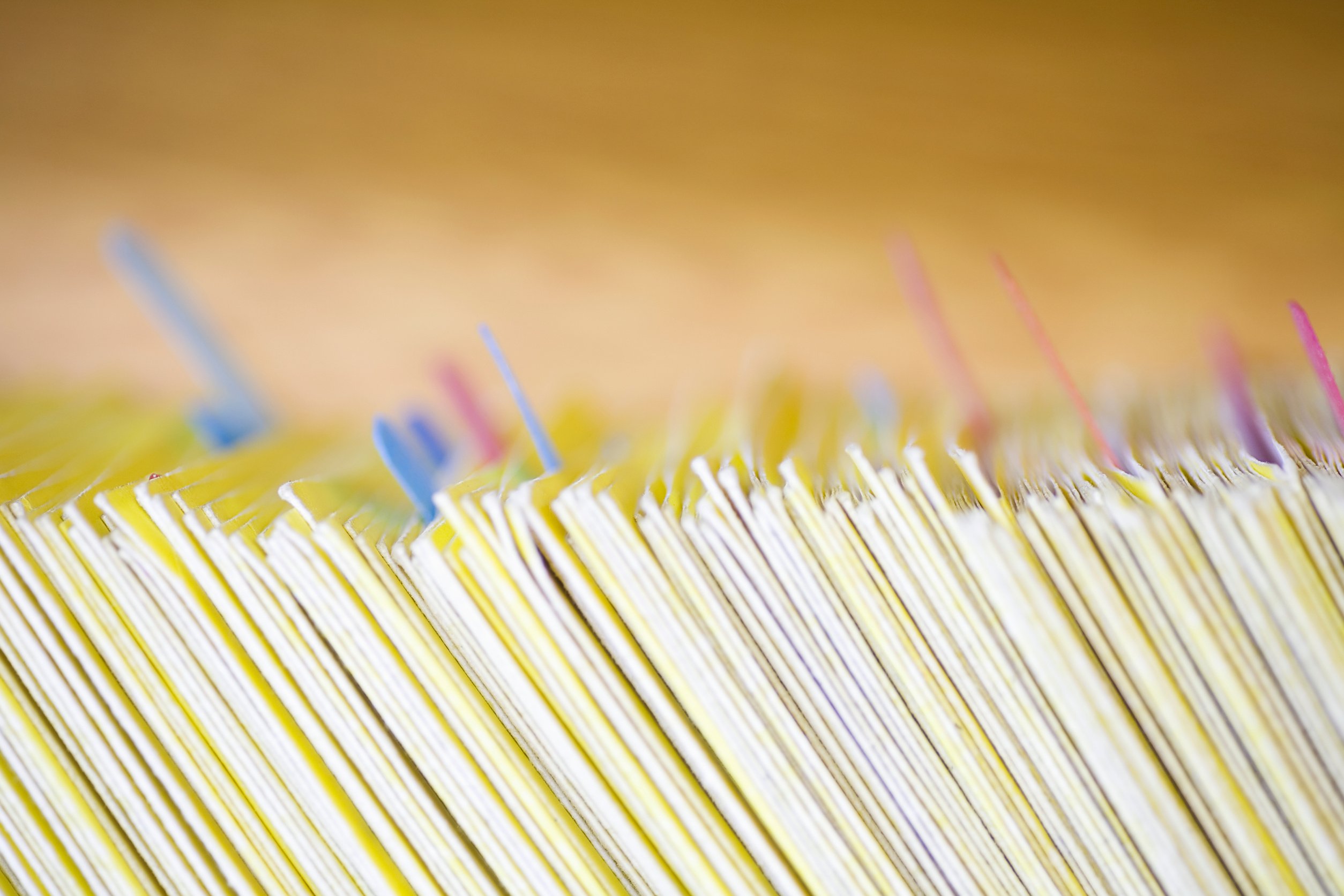 Colour coded filing system for folders